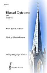 Blessed Quietness TTBB choral sheet music cover